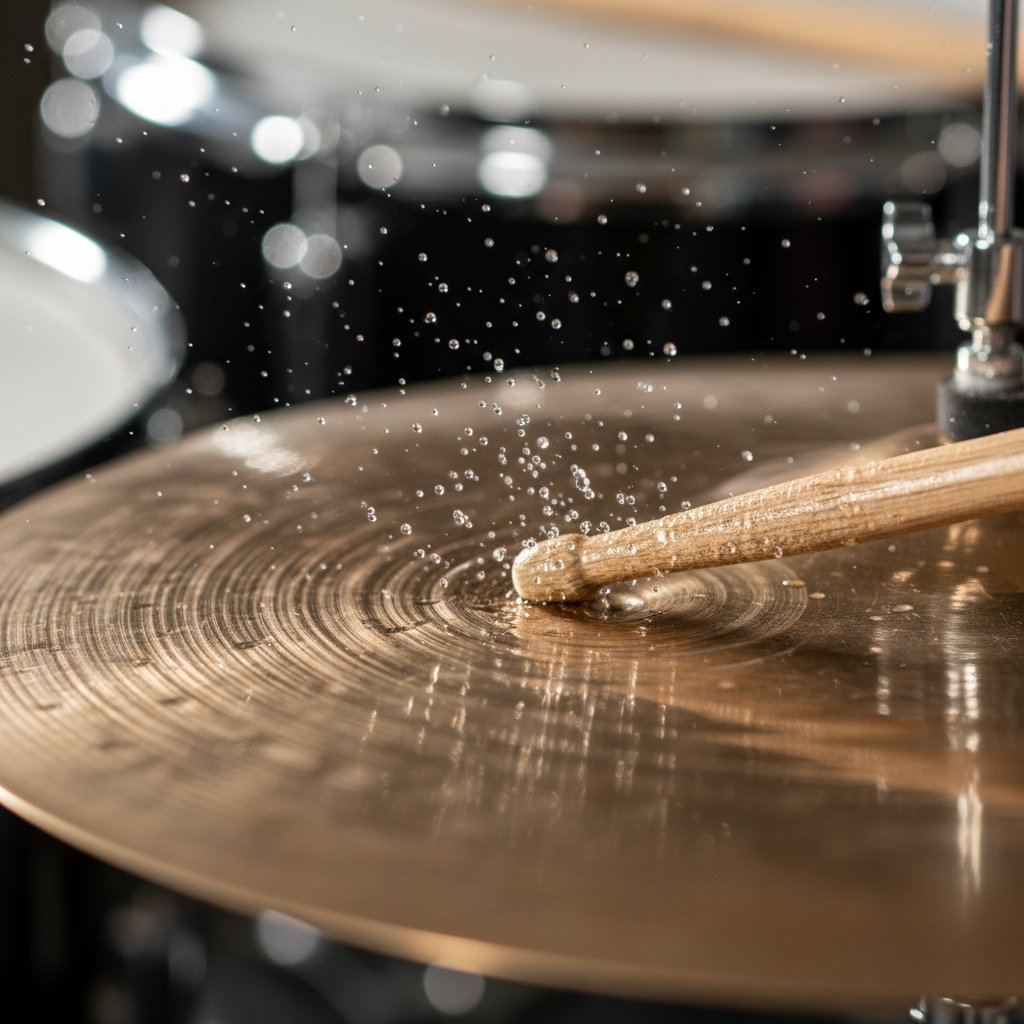 Drummer practicing rudiments